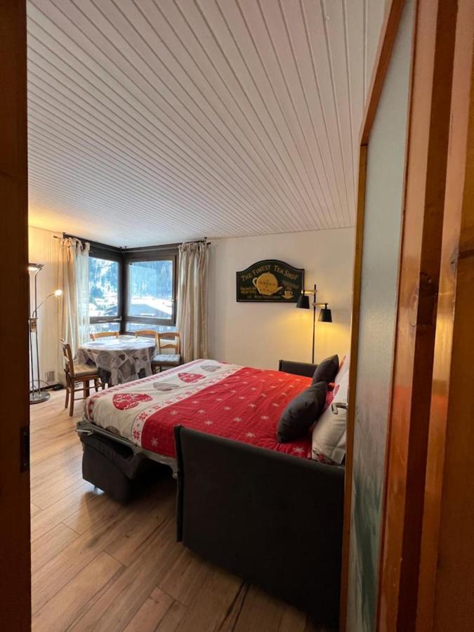 Studio Dent Du Caiman, Chamonix Hyper Centre, Parking, Vue Mont Blanc Exterior foto